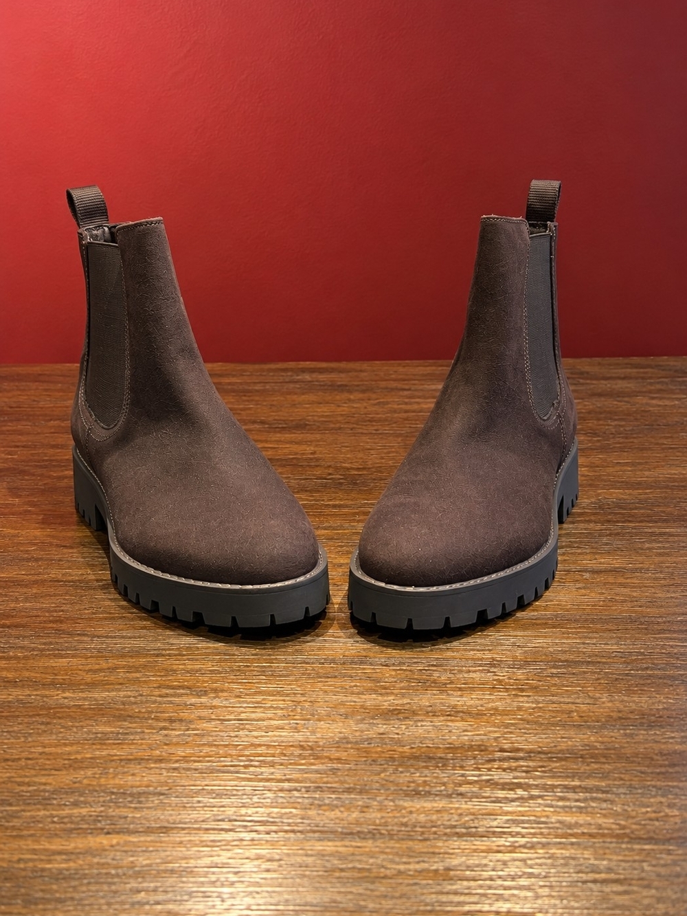 Thursday Boot Company Women's Brown Chelsea Lug Sole Booties